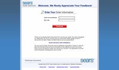 Sears Holding Corporation Survey