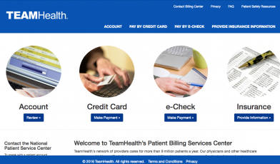TeamHealth Online Bill Payment